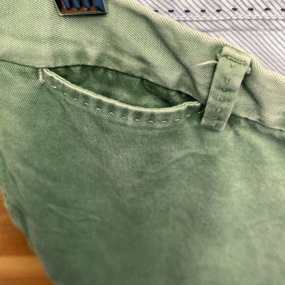 Peter Millar Mens Green Pima Cotton Flat Front Chino Pants*Size 34*EUC - Picture 7 of 13